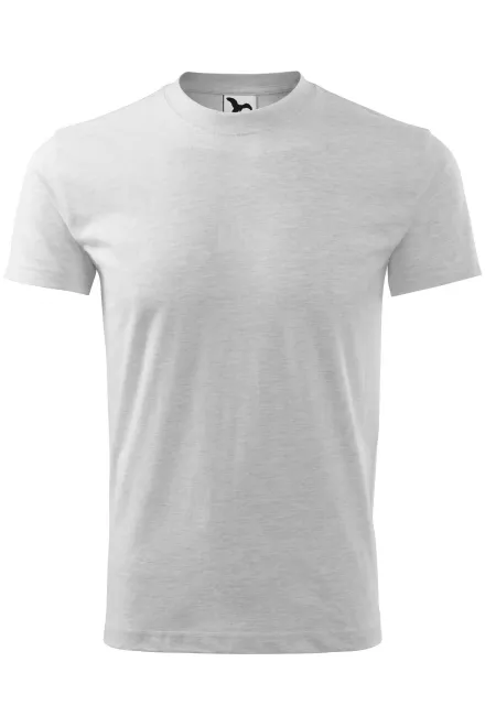 Camiseta de peso pesado - mármol gris claro, L