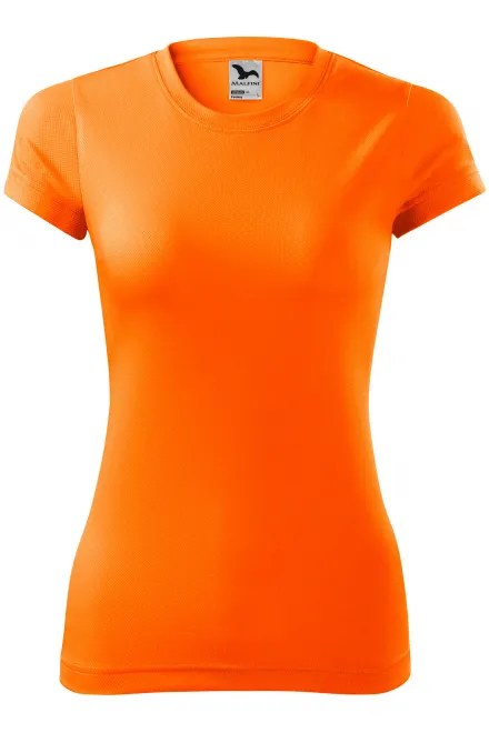 Camiseta deportiva para mujer - naranja neón, S