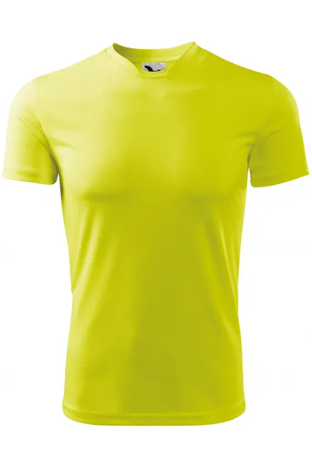 Camiseta deportiva para niños - amarillo neón, 146 cm / 10 años