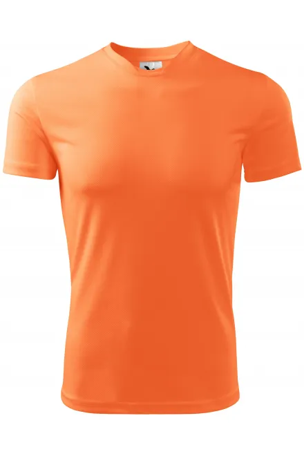 Camiseta deportiva para niños - mandarina neón, 146 cm / 10 años