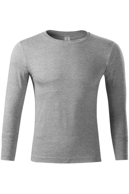 Camiseta ligera de manga larga - mármol gris oscuro, L