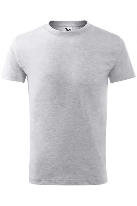 Camiseta ligera para niños - mármol gris claro, 158 cm / 12 años