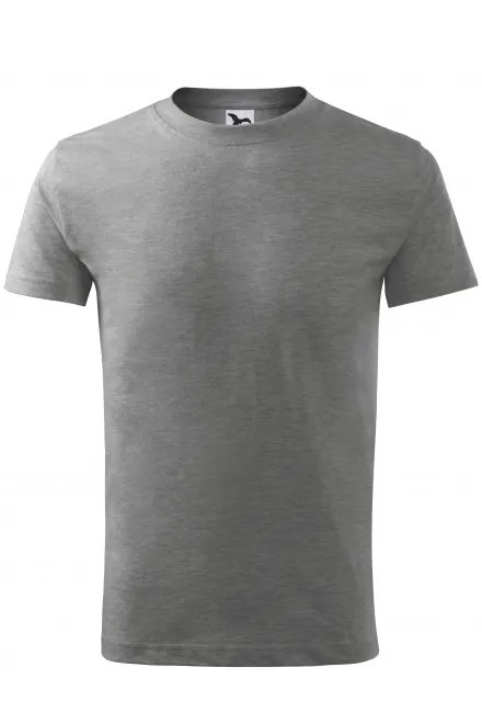 Camiseta ligera para niños - mármol gris oscuro, 158 cm / 12 años