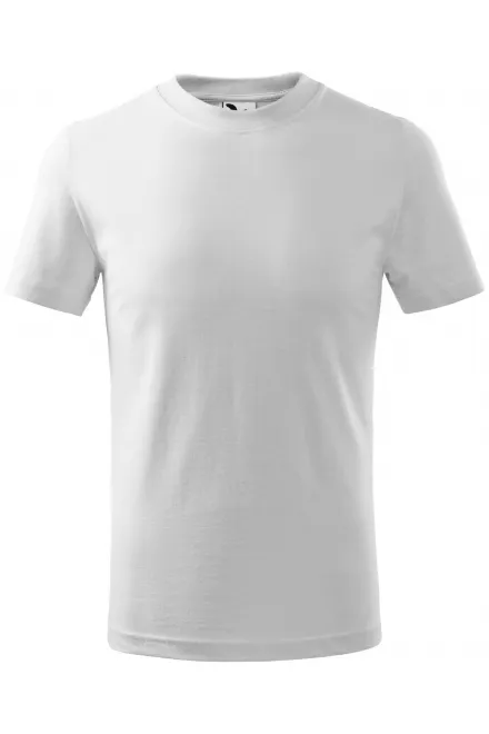 Camiseta sencilla para niños - blanco, 134 cm / 8 años