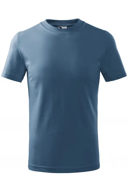 Camiseta sencilla para niños - denim, 134 cm / 8 años