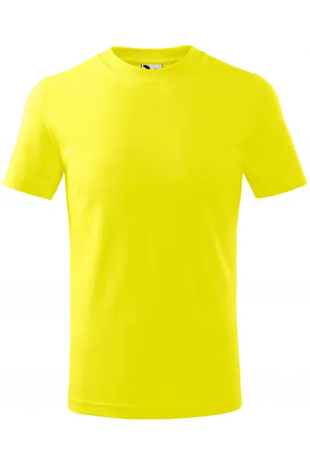 Camiseta sencilla para niños - limón amarillo, 134 cm / 8 años