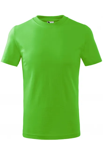 Camiseta sencilla para niños - manzana verde, 134 cm / 8 años