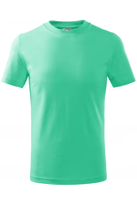Camiseta sencilla para niños - menta, 134 cm / 8 años