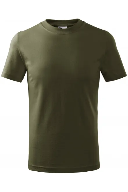 Camiseta sencilla para niños - military, 134 cm / 8 años