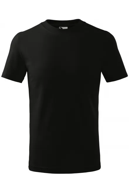 Camiseta sencilla para niños - negro, 134 cm / 8 años