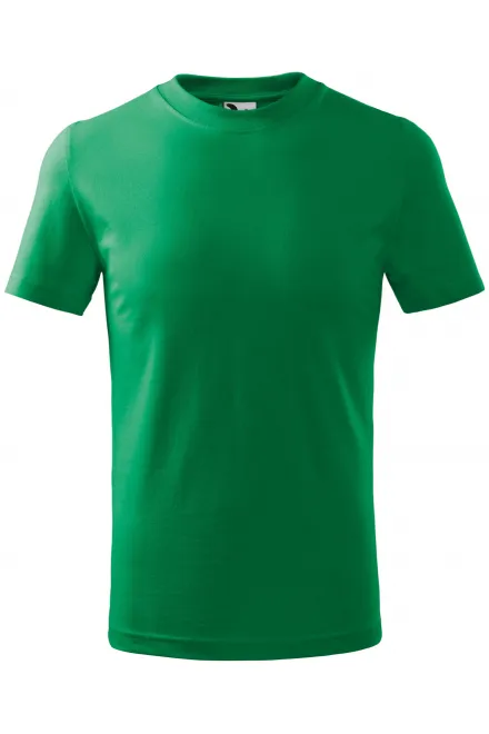 Camiseta sencilla para niños - pasto verde, 134 cm / 8 años