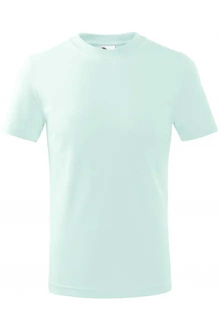 Camiseta sencilla para niños - verde hielo, 134 cm / 8 años