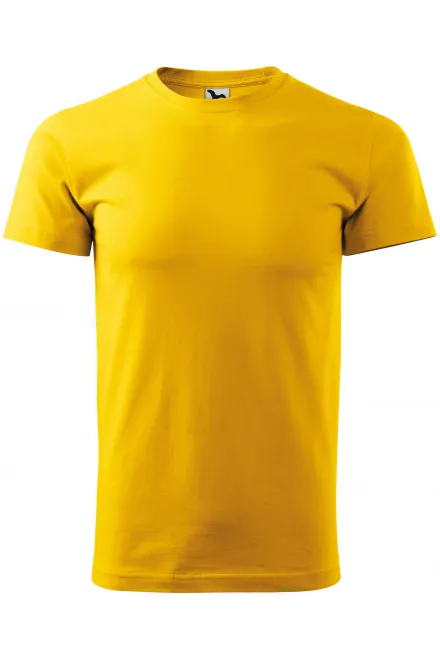 Camiseta simple para hombre - amarillo, XS