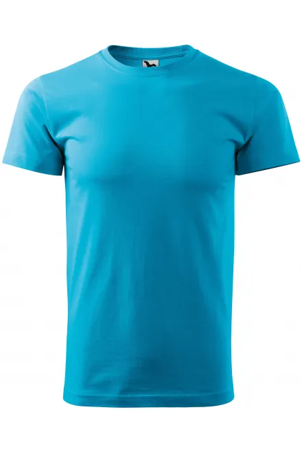 Camiseta simple para hombre - turquesa, XS