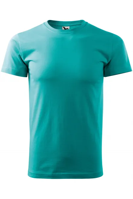 Camiseta simple para hombre - verde esmeralda, XS