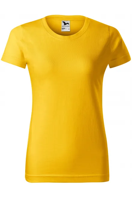Camiseta simple para mujer - amarillo, XS