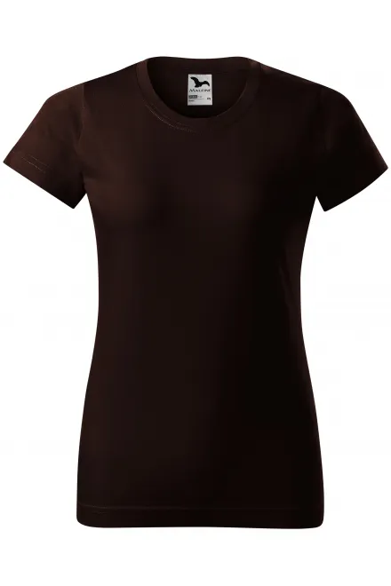 Camiseta simple para mujer - café, XS