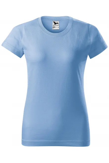 Camiseta simple para mujer - cielo azul, XS