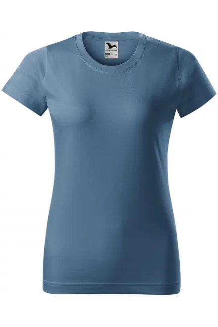Camiseta simple para mujer - denim, XS