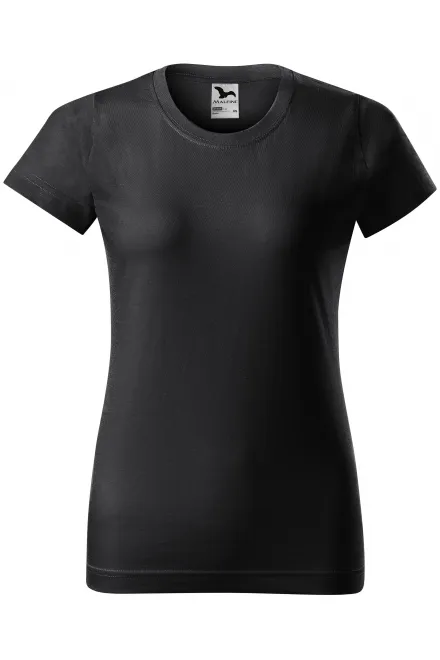 Camiseta simple para mujer - gris ébano, XS