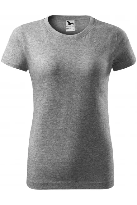 Camiseta simple para mujer - mármol gris oscuro, XS