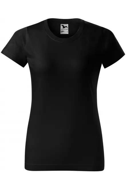 Camiseta simple para mujer - negro, XS