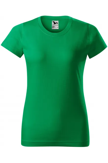 Camiseta simple para mujer - pasto verde, XS