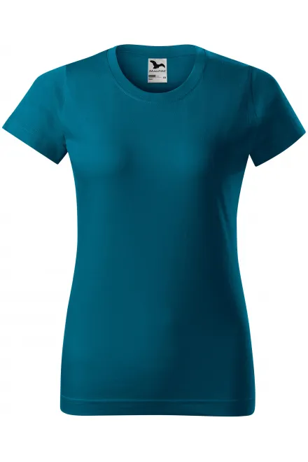 Camiseta simple para mujer - petrol blue, XS