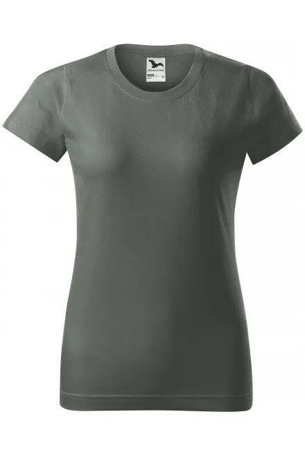 Camiseta simple para mujer - pizarra oscura, XS