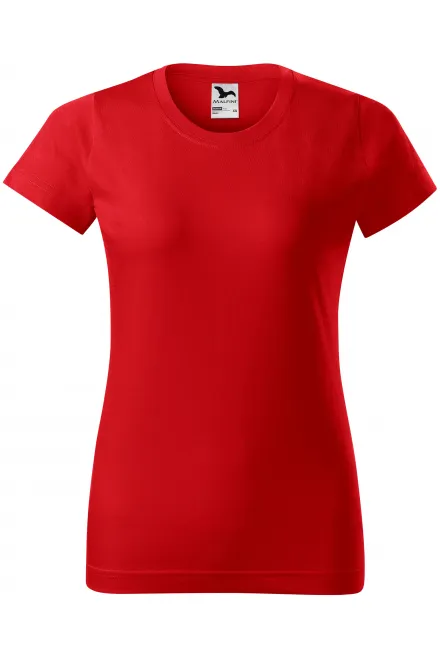 Camiseta simple para mujer - rojo, XS