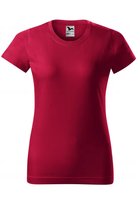 Camiseta simple para mujer - rojo marlboro, XS