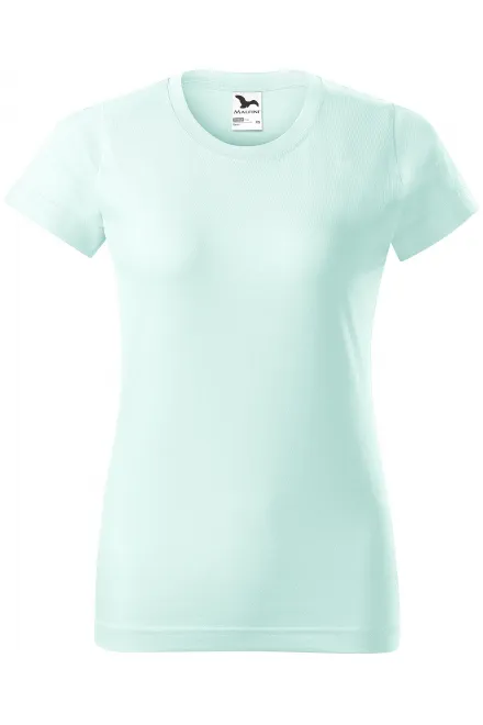 Camiseta simple para mujer - verde hielo, XS