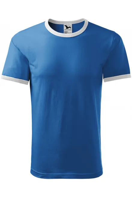 Camiseta unisex en contraste - azul claro, S