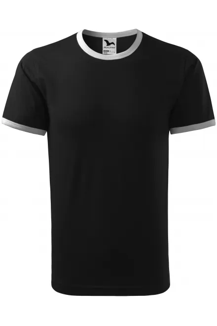 Camiseta unisex en contraste - negro, S