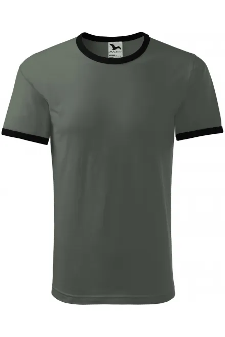 Camiseta unisex en contraste - pizarra oscura, S