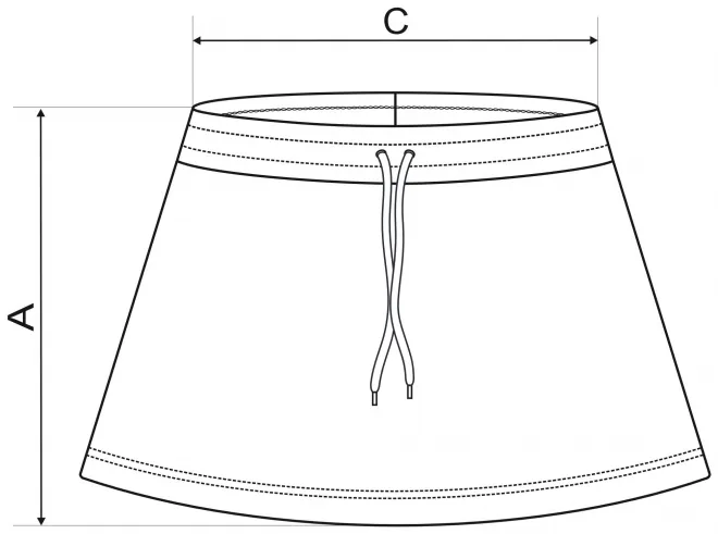 Falda de las señoras - tabla de dimensiones