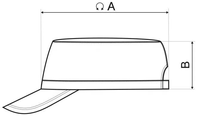 Gorra de moda - tabla de dimensiones