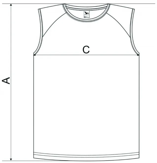 Top de hombre - tabla de dimensiones