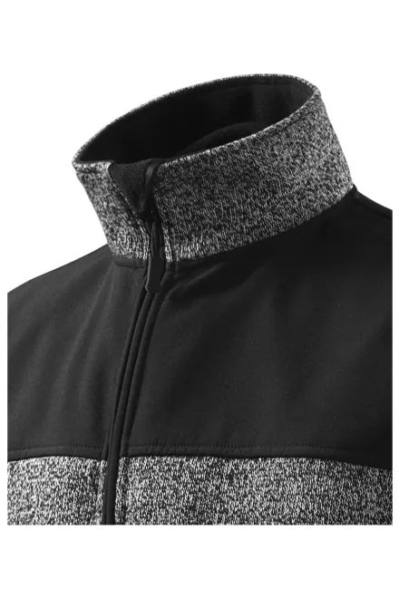 Chaqueta de tiempo libre para hombre - knit gray, L