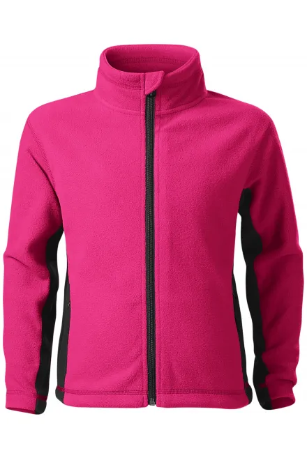 Chaqueta infantil de forro polar en contraste - púrpura, 134 cm / 8 años