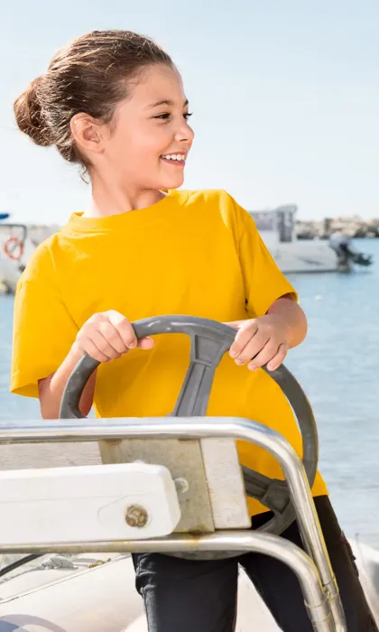 Camiseta clásica infantil, amarillo Camiseta clásica infantil, amarillo