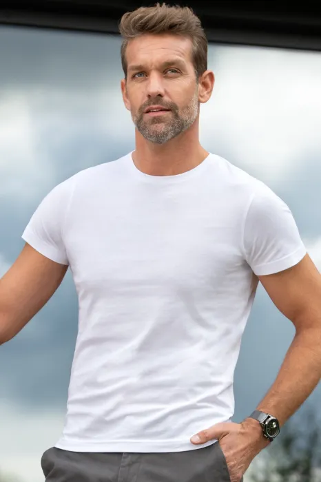 Camiseta de hombre exclusiva, blanco Camiseta de hombre exclusiva, blanco