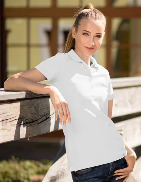 Polo de mujer, blanco