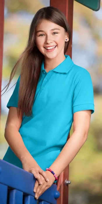 Polo para niños, turquesa