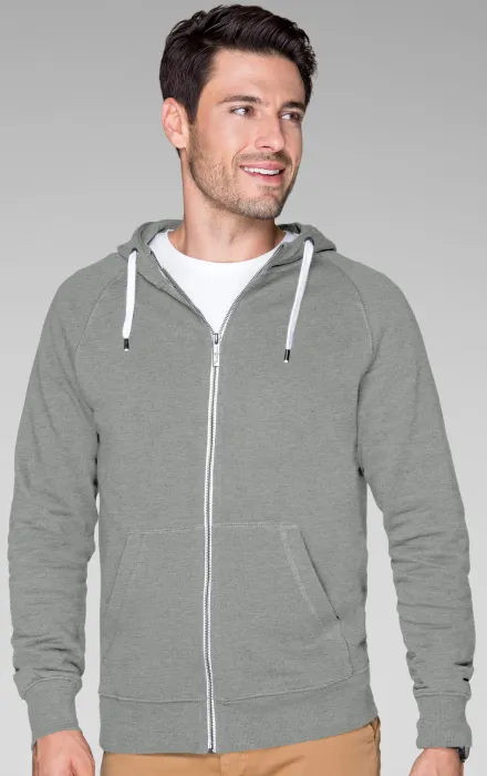 Sudadera de hombre con capucha en contraste, mármol gris oscuro Sudadera de hombre con capucha en contraste, mármol gris oscuro
