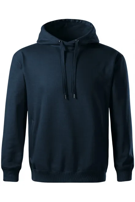 Cómoda sudadera con capucha para hombre - azul oscuro, M