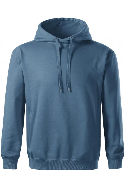 Cómoda sudadera con capucha para hombre - denim, M