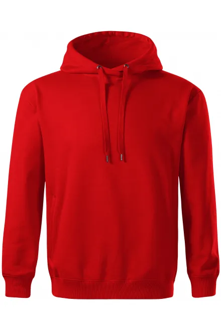 Cómoda sudadera con capucha para hombre - rojo, M