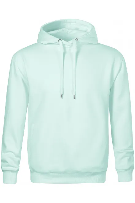 Cómoda sudadera con capucha para hombre - verde hielo, M