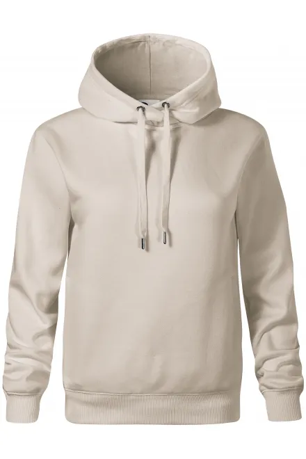 Cómoda sudadera de mujer con capucha. - gris hielo, XS